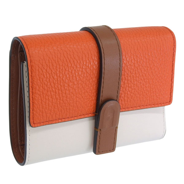 フルラ 紙入れ レディース 二つ折り紙入れ なめし革 オレンジ色マルチ FURLA GRAZIA COMPACT WALLET TRIFOLD WP00496BX15884056S FURLA