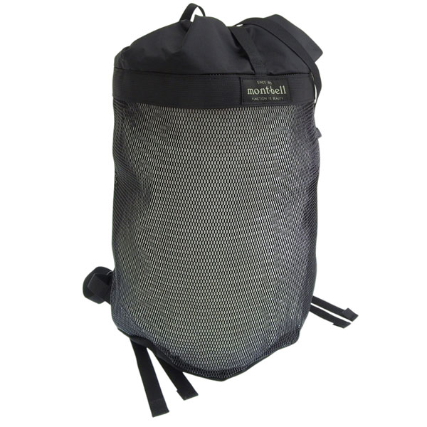 モンベル バッグ メンズ レディース リュックサック 20L ナイロン ブラック メッシュギアパック 20 1123321BK mont-bell A4対応