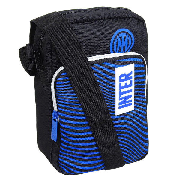 インターミラノ バッグ メンズ ショルダーバッグ アウトレット ブラック&times;ブルー MINI POUCH BAG 40F302400-5D8｜リヴェラール店