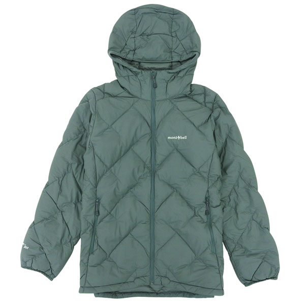 【レアカラー】モンベル　ネージュダウン　レディース L　ブルーグリーン モンベル mont-bell モンベル ネージュダウン パーカ Women's 女性用