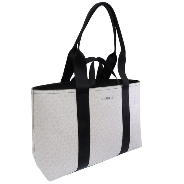 マイケルコース バッグ メンズ 2WAY トートバッグ アウトレット ホワイト COOPER DUAL HANDLE TOTE W ZIP 37S5LCOT9B-BRIWHT MICHAEL KORS A4対応