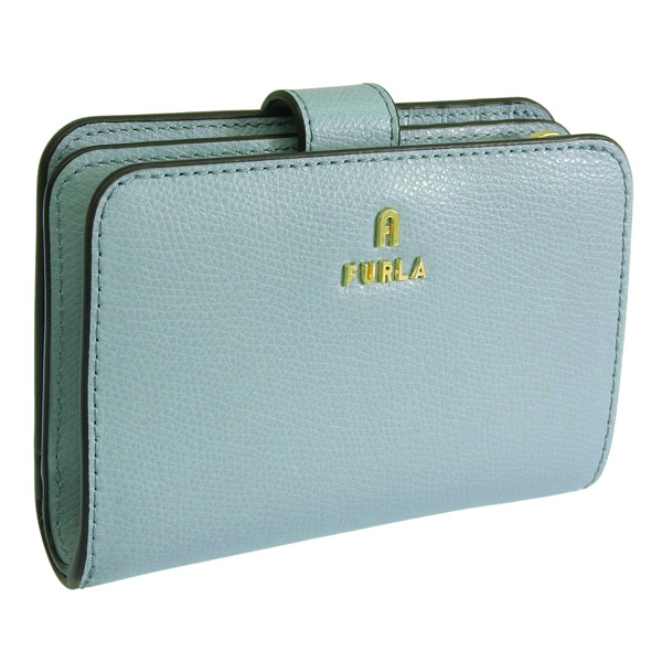 フルラ 紙入れ レディース 二つ折り紙入れ 逃げ口 なめし革 青み緑であること FURLA CAMELIA M COMPACT WALLET Z/W BIFOLD WP00314ARE000AQ000 FURLA