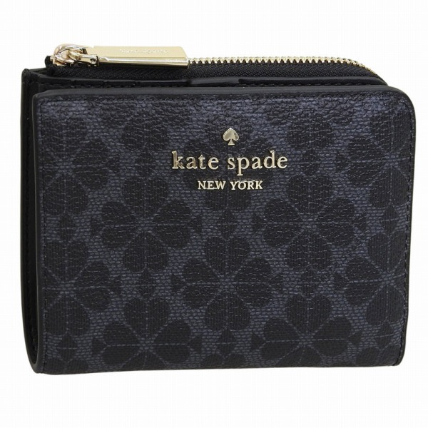 ケイトスペード 財布 レディース 二つ折り財布 アウトレット ブラック sm lzip wal KK894-002 KATE SPADE