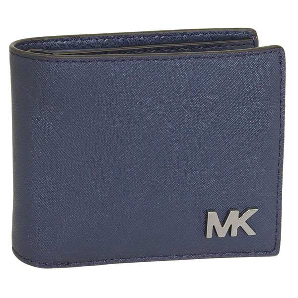 マイケルコース 財布 メンズ 二つ折り財布 アウトレット ネイビー COOPER BILLFOLD W PASSCASE 36S5LCOF2U-NAVY MICHAEL KORS｜リヴェラール店