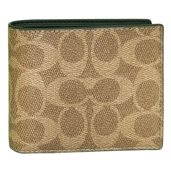 コーチ職 金入れ メンズ 二つ折り金入れ 逃げ口 赤銅色 ID BILL SIG CY394QBNRX COACH
