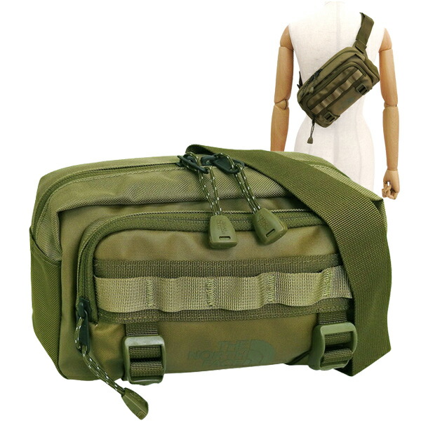 北の方人間の顔 御徒面子 レディース 上半身御徒面子 オリーブ緑であること BASE CAMP LUMBAR NF0A8BK5-C7E-SEED THE NORTH FACE バッグ・小物・ブランド雑貨-レディースバッグ
