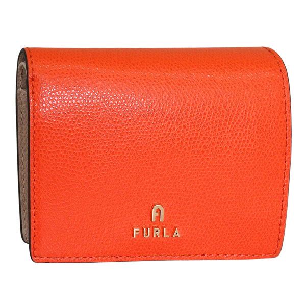 フルラ 財布 レディース 二つ折り財布 アウトレット レザー オレンジ FURLA CAMELIA S COMPACT WALLET BIFOLD COIN WP00304ARE0002823S FURLA｜リヴェラール店