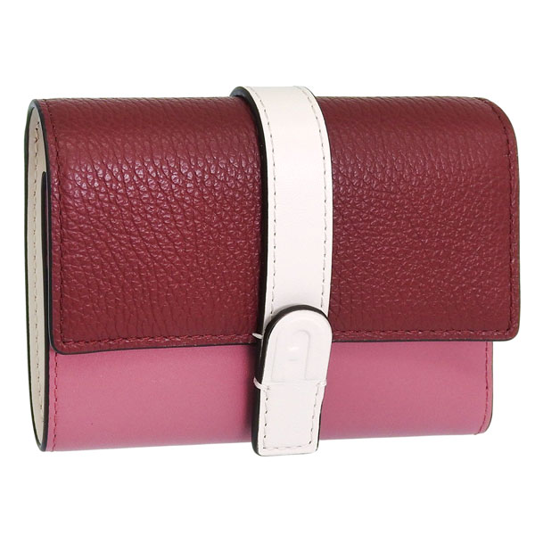 フルラ 財布 レディース 三つ折り財布 アウトレット レザー レッド×ベージュ FURLA GRAZIA COMPACT WALLET TRIFOLD WP00496BX15884551S FURLA
