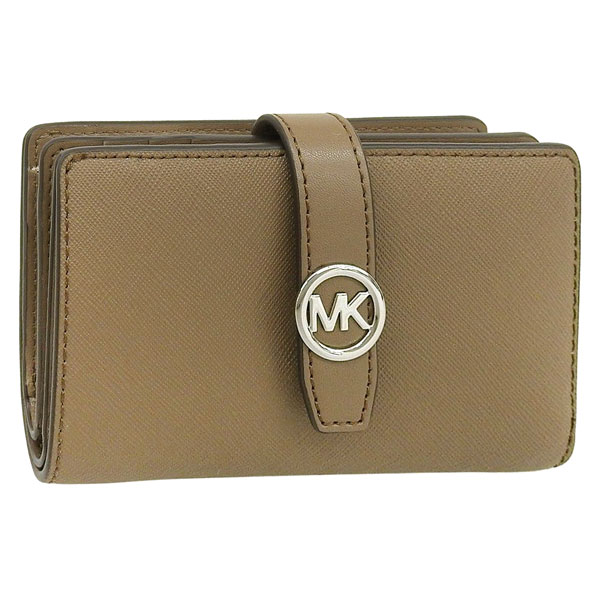 マイケルコース 財布 レディース 二つ折り財布 アウトレット レザー ブラウン D35F5SGRE8L-231 MICHAEL KORS