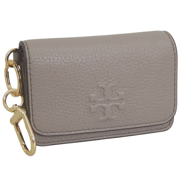 トリーバーチ 小物 レディース カードケース アウトレット レザー グレージュ THEA FLAP CARD CASE 159428-082 TORY BURCH｜リヴェラール店 16,872円