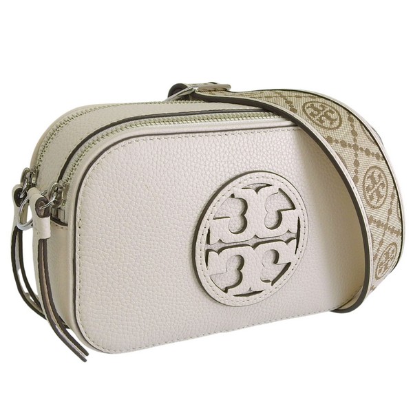 トリーバーチ 御徒面子 レディース ショルダーバッグ なめし革 ニュー象牙色 MILLER MINI CROSSBODY BAG 171955-104 TORY BURCH