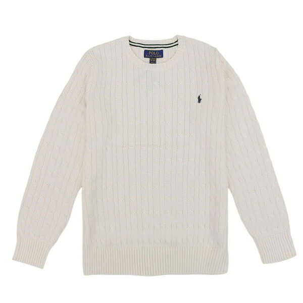 ラルフローレン 衣類 レディース ガールズ ボーイズ ニット M(10-12) コットン ホワイト C CORE 323702674024MWH RALPH LAUREN