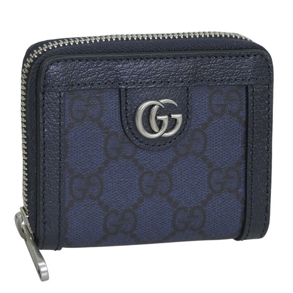 グッチ 小物 レディース コインケース カードケース アウトレット ネイビー 791744UULBN4055 GUCCI