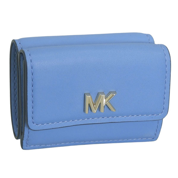 マイケルコース 財布 レディース 三つ折り財布 アウトレット レザー ブルー D32S5G5QD1L-402 MICHAEL KORS|リヴェラール店