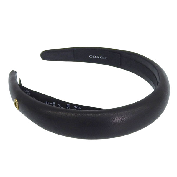 コーチ アクセサリー レディース ヘアーバンド レザー ブラック LEATHER HEADBAND 29CAT33BKBK COACH