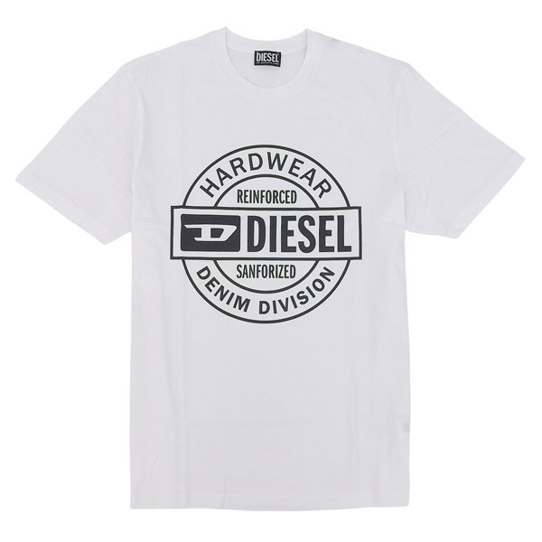 ディーゼル お召しもの メンズ ティーシャツ L 綿織物 白いこと T-JUST 250218 OFF T-SHIRT A19701RHQBH1-WHL DIESEL トップス-メンズファッション