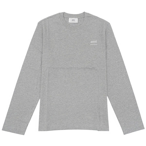 アミ パリス 衣類 メンズ ロンT L コットン グレー UTS224726GREYL AMIPARIS｜リヴェラール店