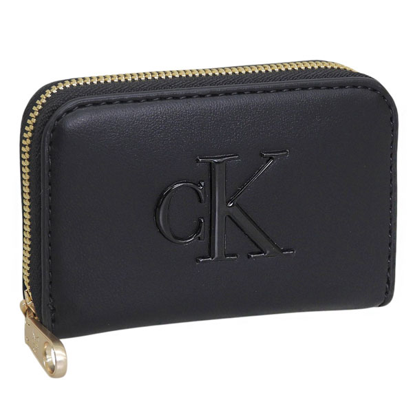 カルバンクライン 小物 メンズ コインケース ブラック BOLD CK MEDIUM ZIP AROUND LV04F1154G-BLACK CALVIN KLEIN｜リヴェラール店
