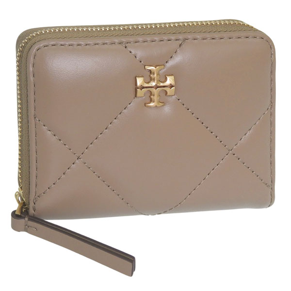 トリーバーチ 財布 レディース 二つ折り財布 レザー タープ KIRA DIAMOND QUILT SMALL ZIP AROUND WALLET 159791-250 TORY BURCH|リヴェラール店