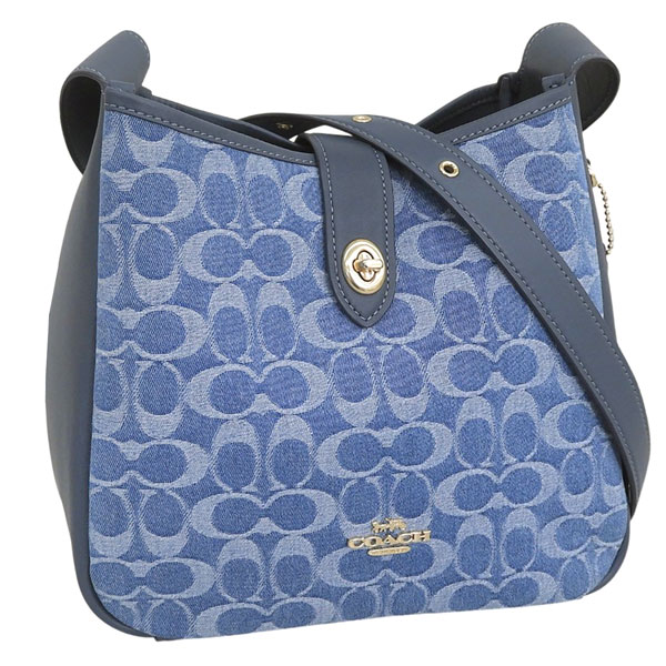 コーチ職 御徒面子 レディース ショルダーバッグ 逃げ口 ジーンズ青み SIG DNM HDLY FILE CDB98IMTYV COACH