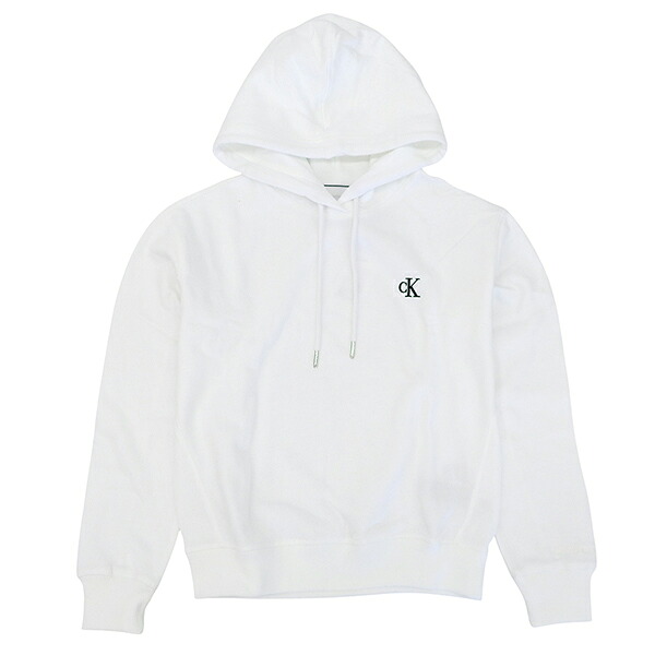 カルバンクライン お召しもの レディース フーディーパーカ S 白いこと J20J213178WHS CALVIN KLEIN