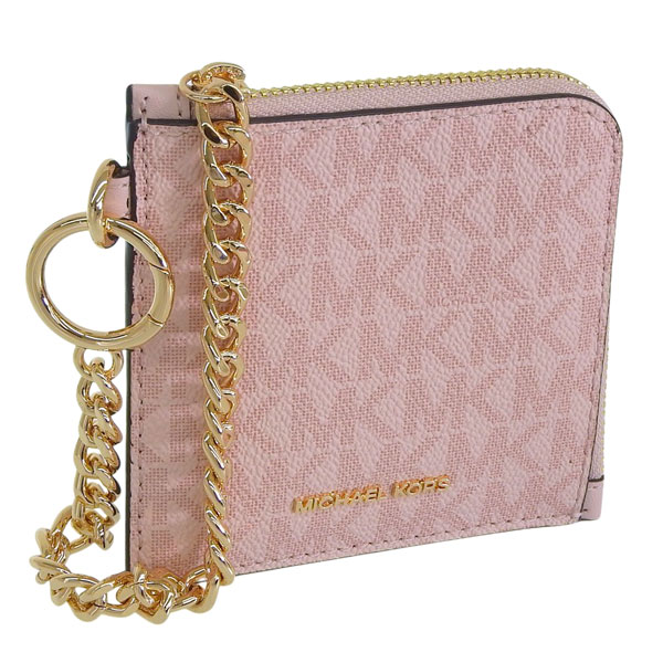 マイケルコース 小物 レディース カードケース アウトレット ピンク JET SET TRAVEL MD ZA WALLET W/CHAIN 35S6GTVC6V-POWBLU MICHAEL KORS|リヴェラール店