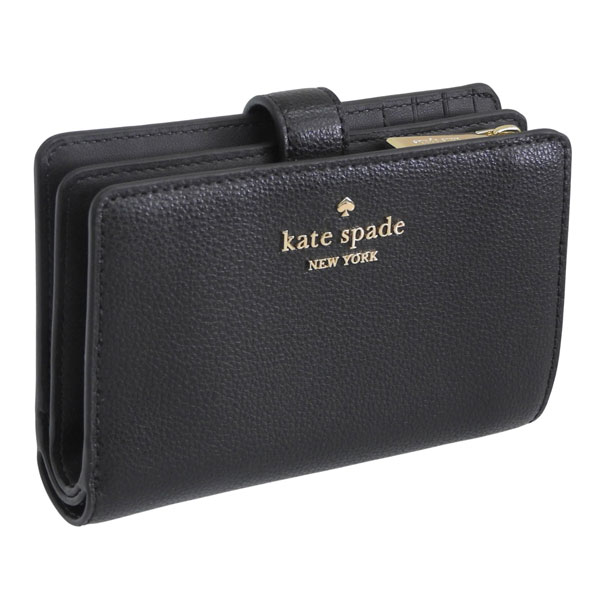 ケイトスペード 財布 レディース 二つ折り財布 アウトレット レザー ブラック med combifld wallets KN751-001 KATE SPADE｜リヴェラール店