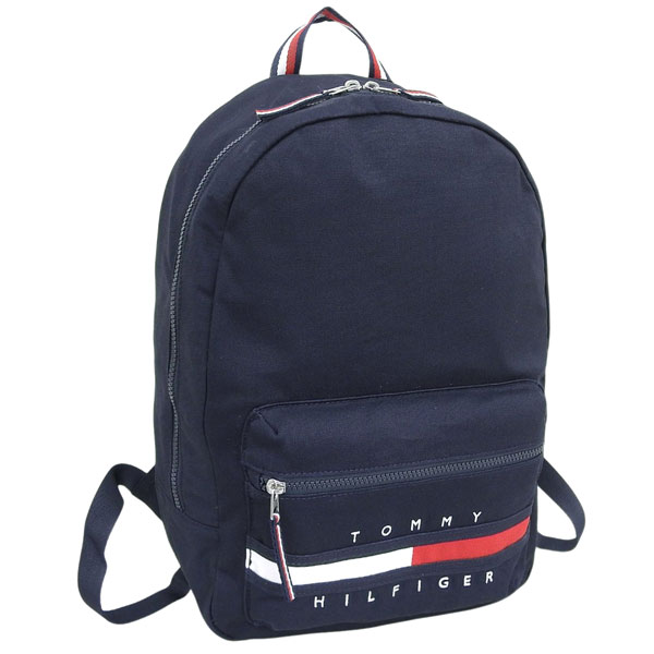 トミーヒルフィガー バッグ メンズ リュックサック コットン ネイビー 69J3214410 TOMMY HILFIGER A4対応｜リヴェラール店