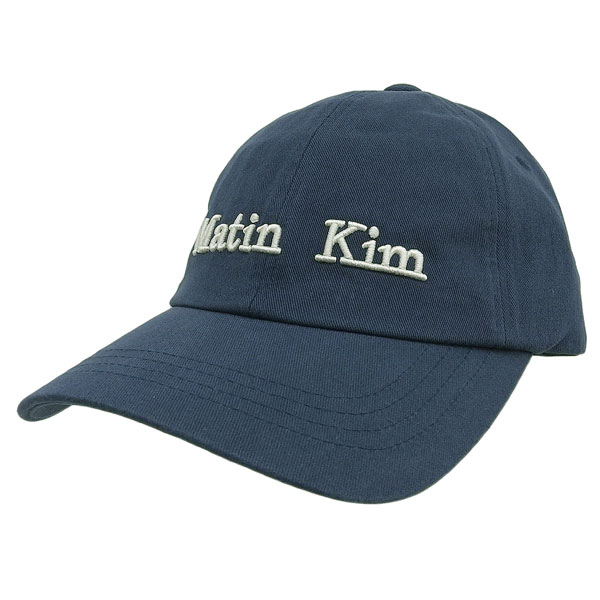 マーティンキム 帽子 メンズ レディース キャップ コットン ネイビー MATIN CLASSIC LOGO BALL CAP MK2600HT001V-NA Matin Kim｜リヴェラール店