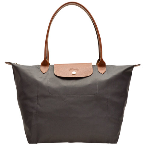 Riverall Longchamp Bags Folding Tote Bag Longchamp Bags Folding Tote Bag Charcoal Grey Nylon 1899 089 300