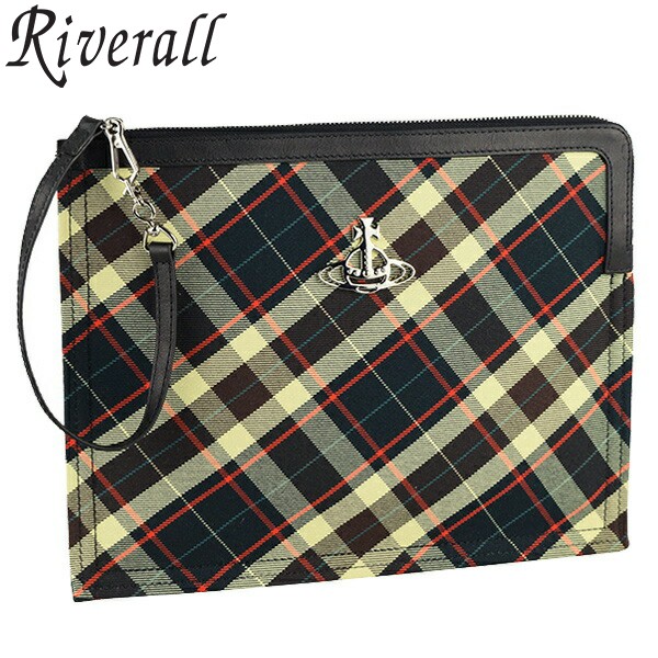 ヴィヴィアン・ウエストウッド VIVIENNE WESTWOOD クラッチバッグ ポーチ チェック柄 5204004112008o301 30日間返品保証 代引手数料無料 スーパーセール|リヴェラール店