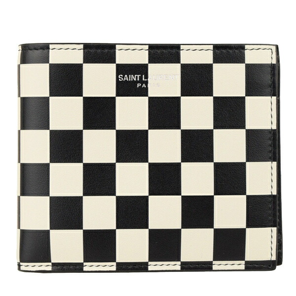 売り切れ必至 レディース財布 可愛い かわいい レディース 札入れ 小銭入れ シンプル 財布 さいふ サイフ ウォレット 二つ折り b8de1031 Zz アウトレット 格子柄 メンズ 二つ折り財布 Paris Laurent Saint サンローラン オシャレ 革 レザー ブランド おしゃれ