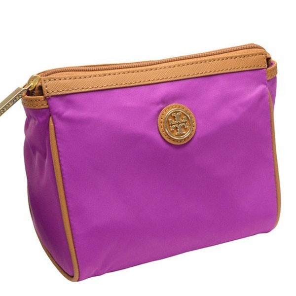Riverall Rakuten Global Market Tory Burch Tory Burch Cosmetic Bag Case Dena Nylon Orchid Purple X Leather 28159309 612