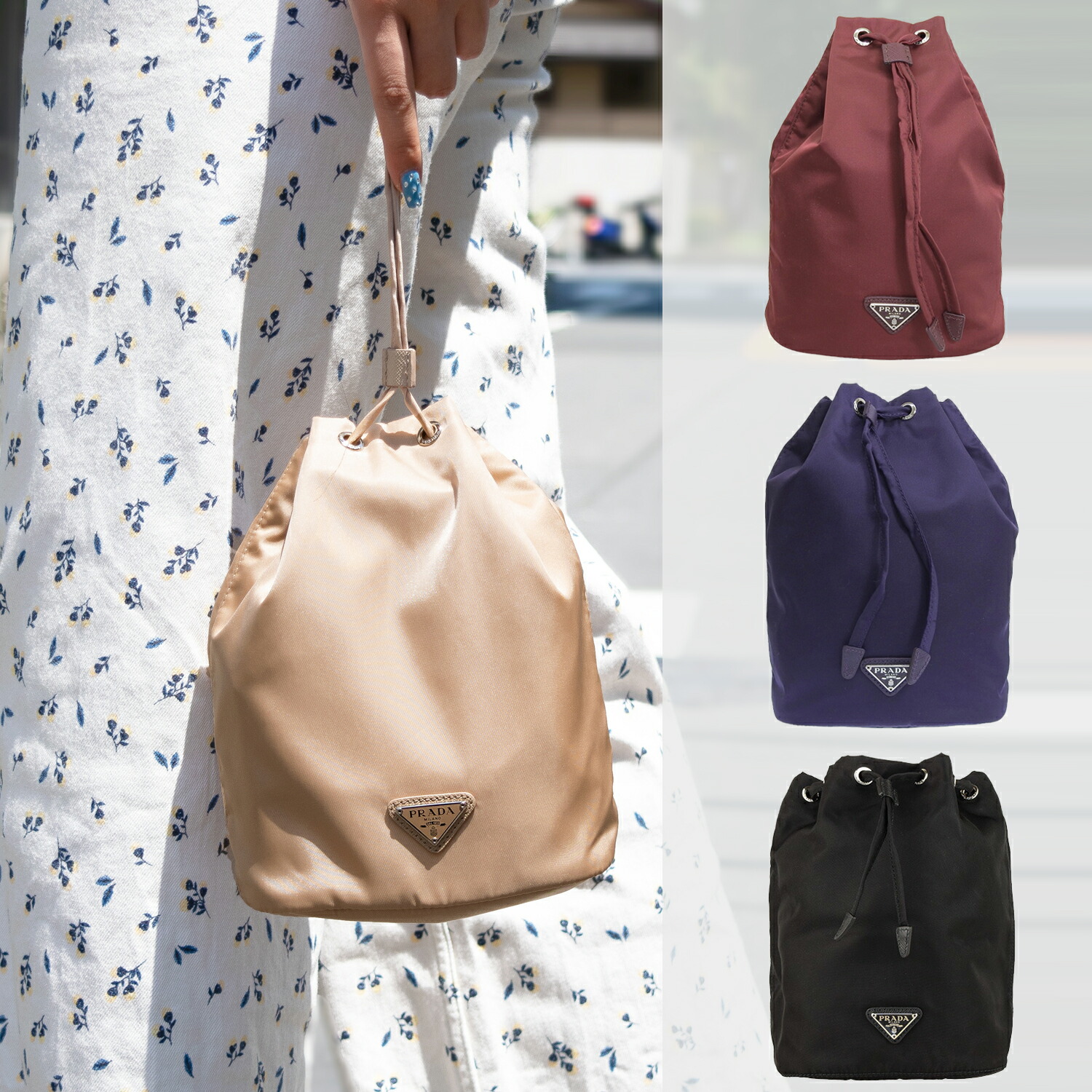 PRADA☆Re-Nylonポーチ PRADA】プラダ『Re-Nylon ショルダーポーチ』2ZT024 ユニ