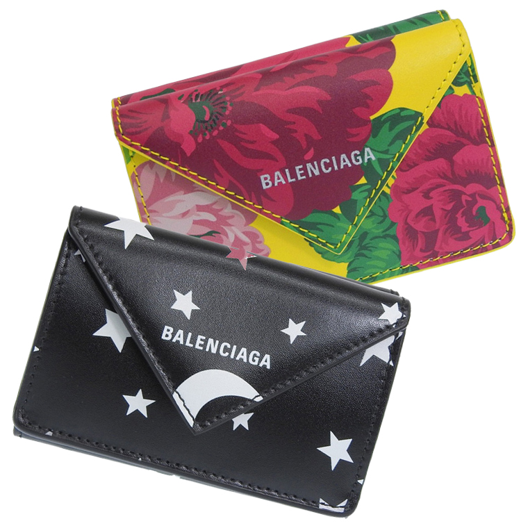 バレンシアガ 財布 レディース アウトレット コンパクト 三つ折り財布