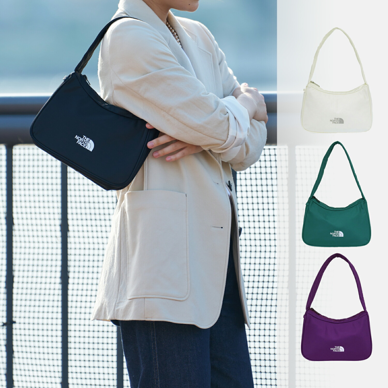 北の方人間の顔 御徒面子 メンズ レディース ハンドバック ナイロン BONNEY HOBO BAG MINI NN2PQ08 THE NORTH FACE 百貨店大売り出し 尖んがり10倍