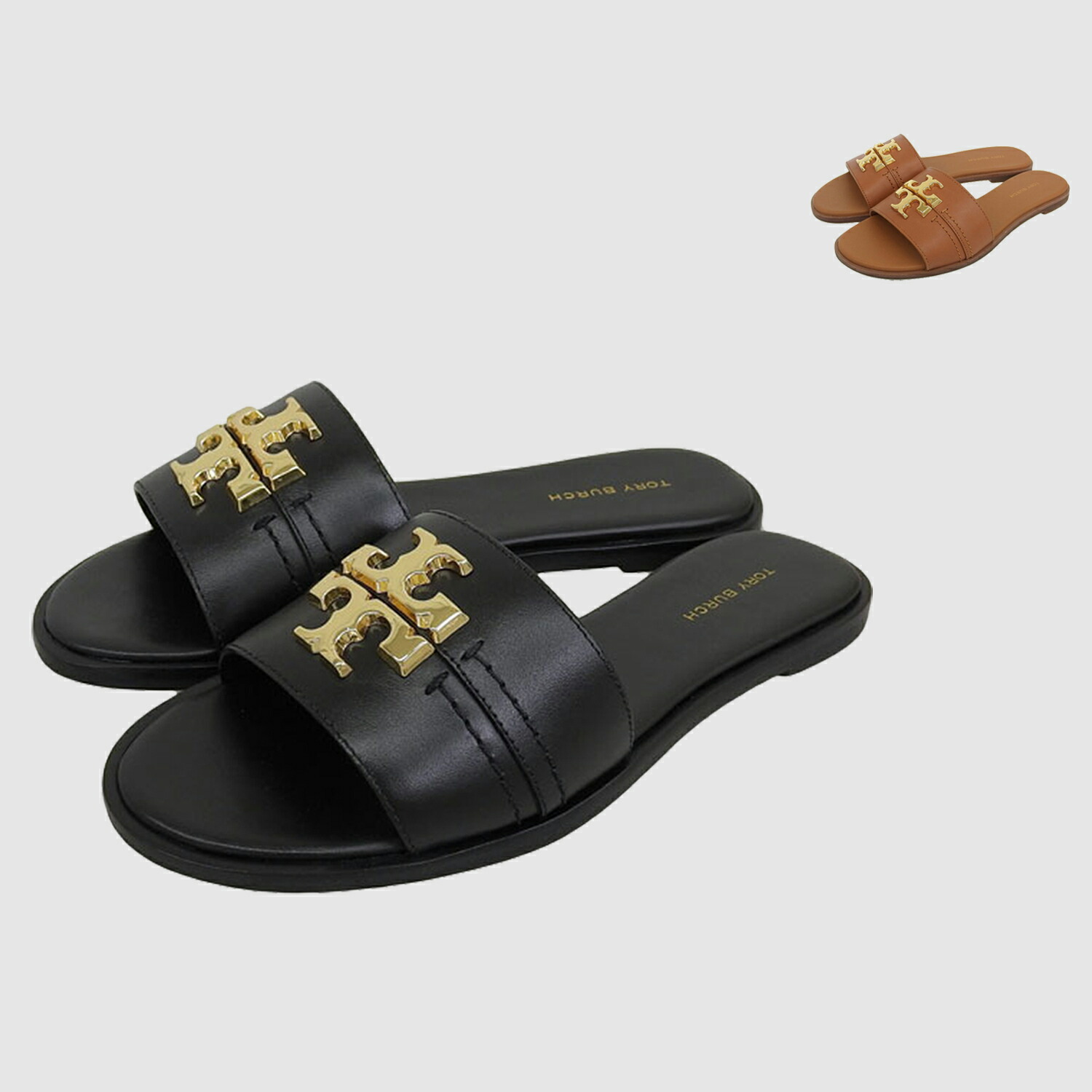 トリーバーチ 靴 レディース サンダル アウトレット 6～8 レザー EVERLY SLIDE 60245 TORY BURCH 18,760円