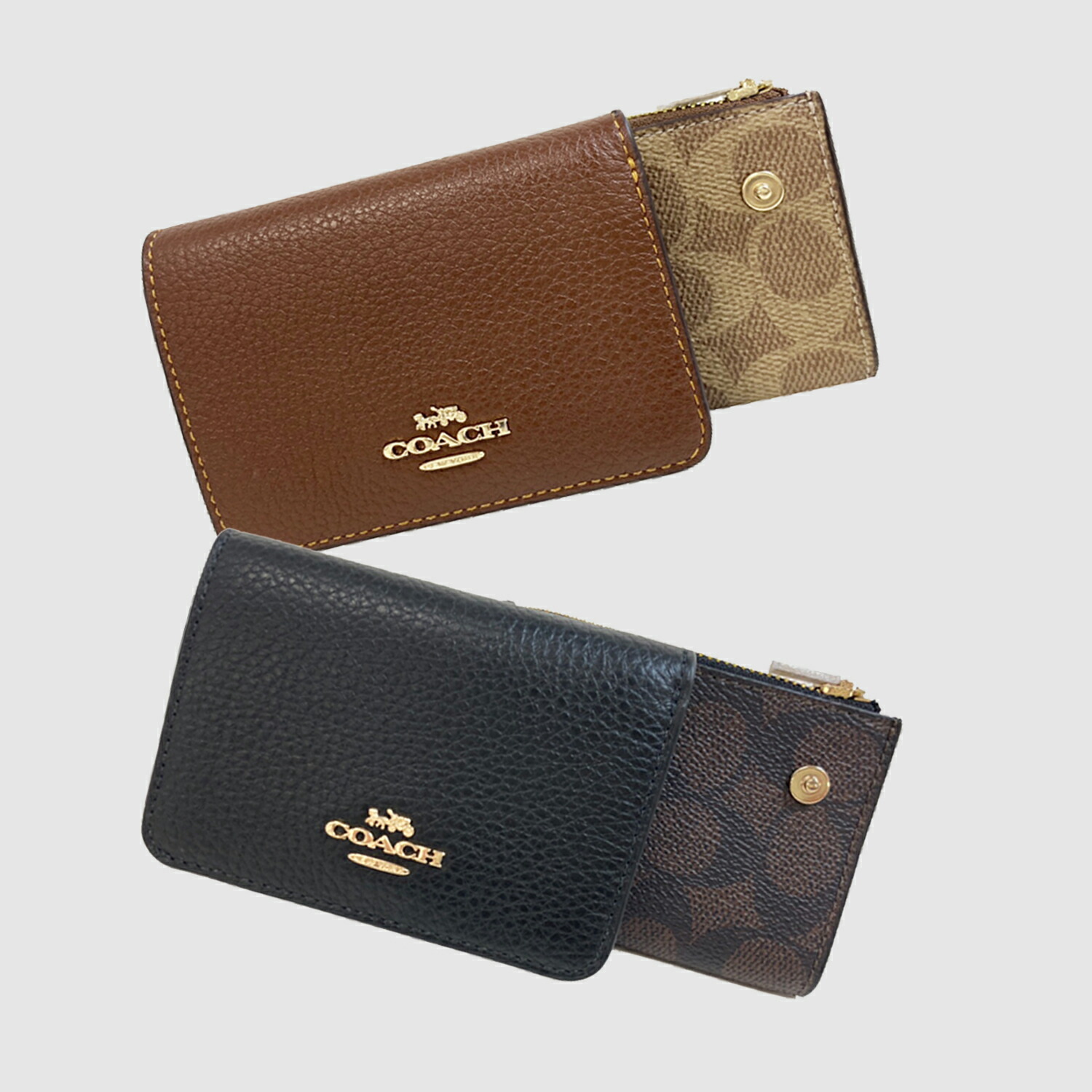 コーチ 財布 レディース 二つ折り財布 アウトレット CH WLT SIG CNVS CZ034IM COACH｜リヴェラール店