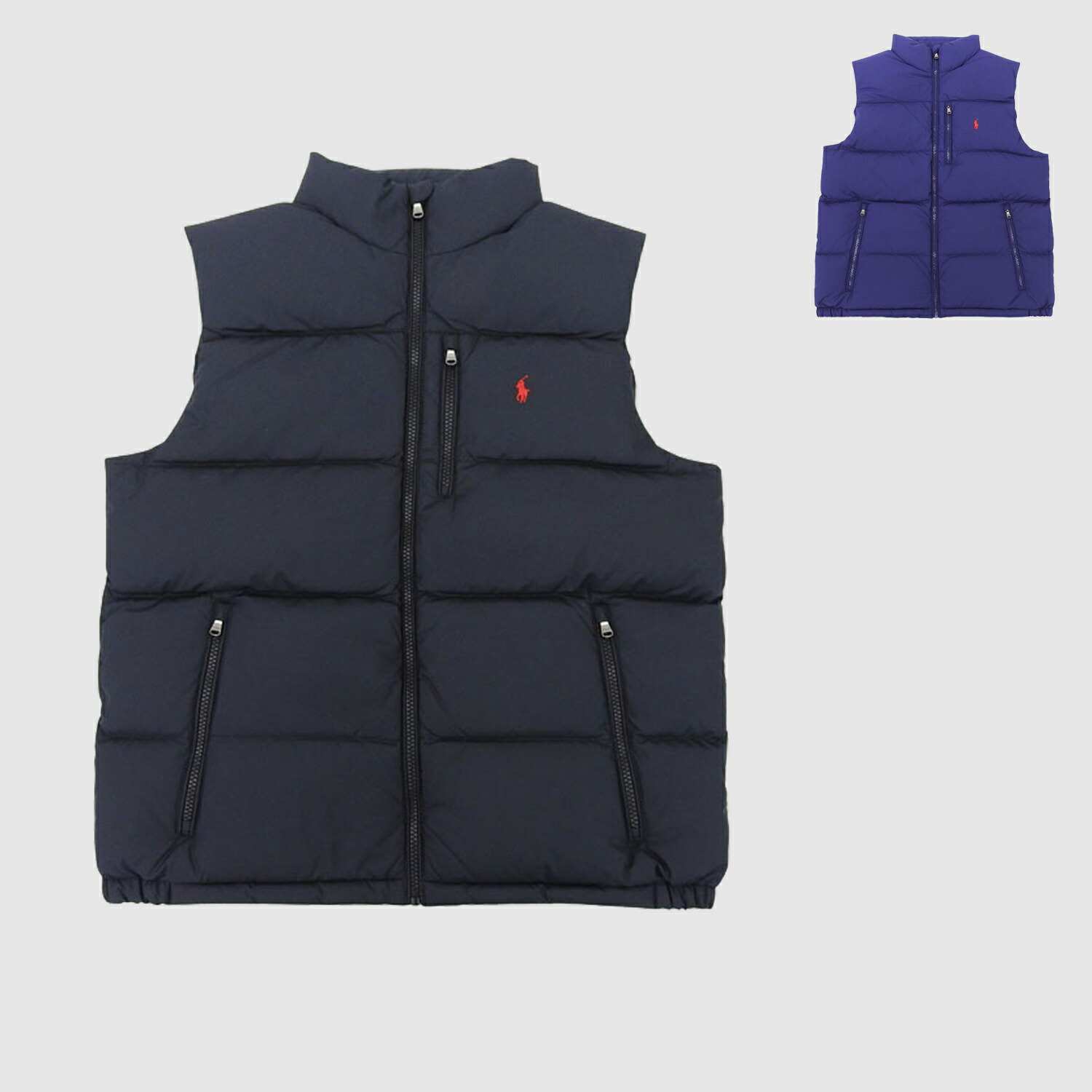 美品Polo Ralph Lauren フード付ダウンベストMポロラルフローレン ポロ ラルフローレン POLO RALPH LAUREN ダウンベスト フード付き