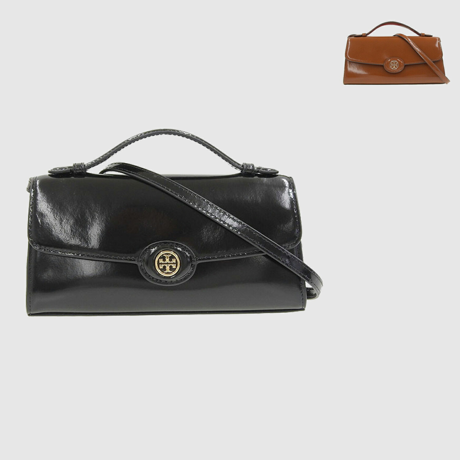 トリーバーチ 御徒面子 レディース ショルダーバッグ なめし革 ROBINSON SPAZZOLATO TOP HANDLE CHAIN WALLET 164994 TORY BURCH