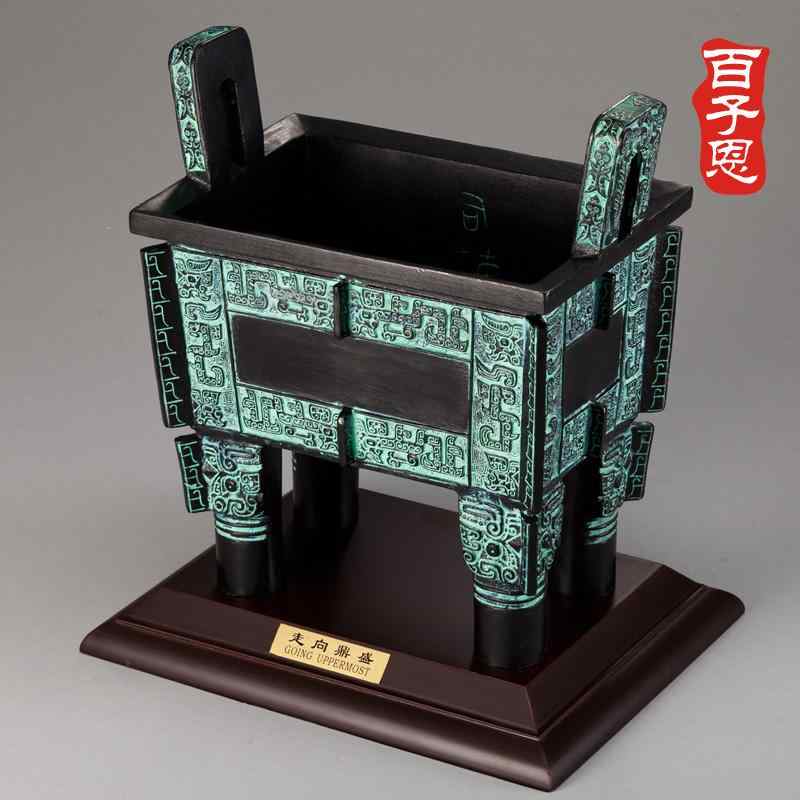 アンティーク　雑貨　DIY Simuwu 四角い 三脚 飾り 中国 青銅 オフィス リビング ルーム 装飾 ギフト コレクション