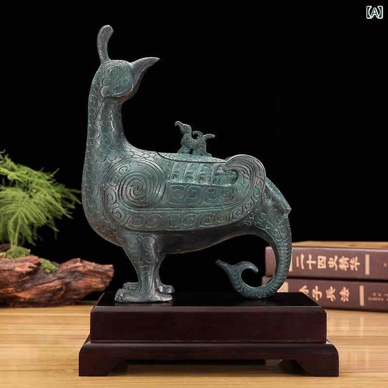 アンティーク　雑貨　飾り 金 后 鳥 尊 ブロンズ 装飾品 晋 州 特色 文化 創造 山西 省 博物 館の 記念 品