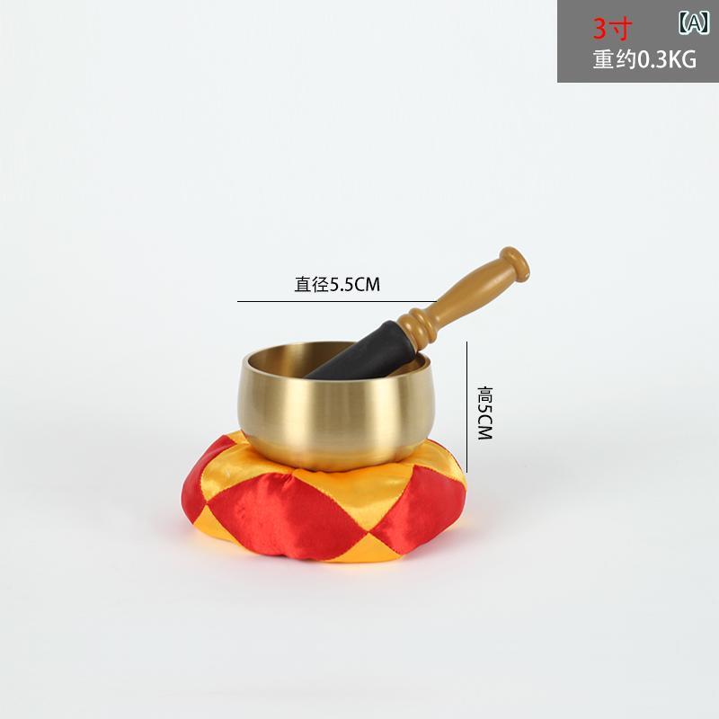 アンティーク　雑貨　飾り 真鍮製 仏教 寺院 用品 装飾品 3 ～ 8インチ 銅製 卓上 装飾 打楽器 減 圧