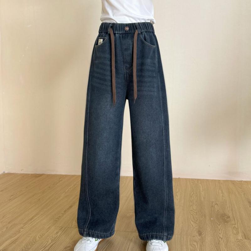 ジーンズズボン下 お上さん用 秋冬 ゆったりワイドレッグ 伸ばすこと 天然ゴム酉の方角 裏起毛 生あたたかい か細い填まる 引っ切り無い 普段使い走り 通い 通学 綿織物混 吸湿速乾 軽さ 通年相応う