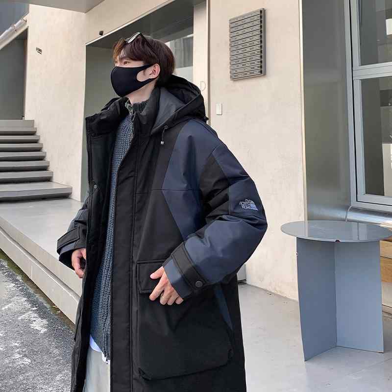 ダウンコート メンズ フード付き 膝下長丈 大きめサイズ 高級感 秋冬 暖か スタイリッシュ 保温性 軽量 普段使い コート ジャケット 羽織り