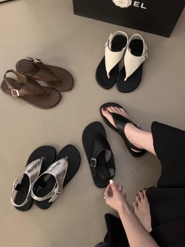 レディース トングサンダル ローマスタイル 配色 ソフトソール ビンテージ シンプル カジュアル 夏用 普段使い ビーチ 軽量 伸縮性
