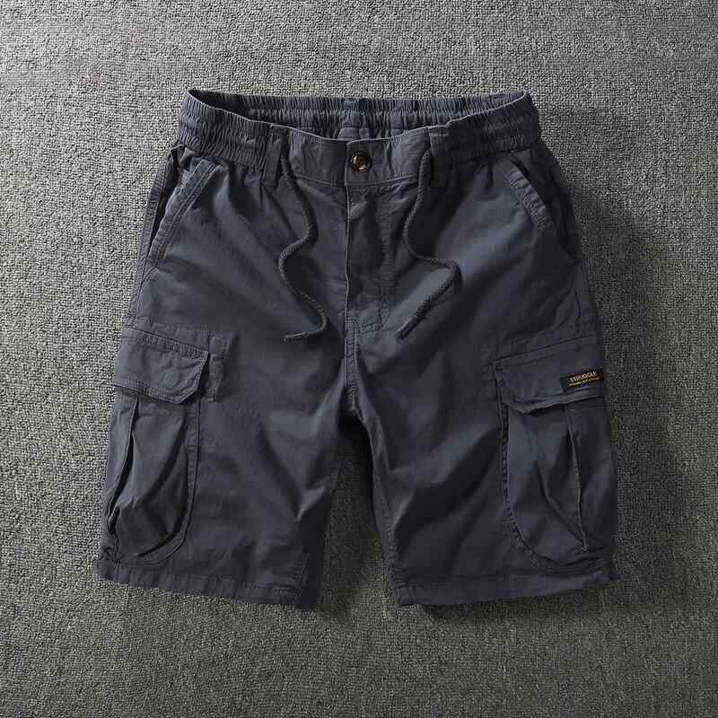 ショートパンツ メンズ 夏用 薄手 ワークスタイル 5分丈 ゆったり ストレッチ 軽量 スポーツ 多ポケット カジュアル 普段使い 伸縮性 吸湿速乾 コットン混 膝上丈 アクティブウェア