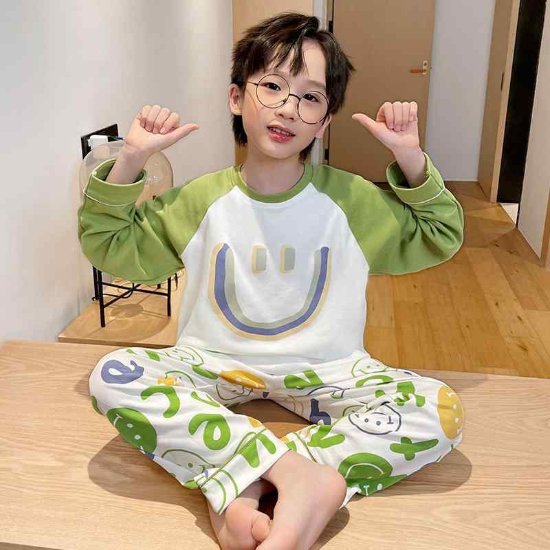 パジャマ お坊っちゃん 長袖 薄っぺら 書き割り 綿 日月 御部屋着 小わっぱ服 好いたらしい 綿織物 寝巻き 住まい 伸縮性 吸湿速乾