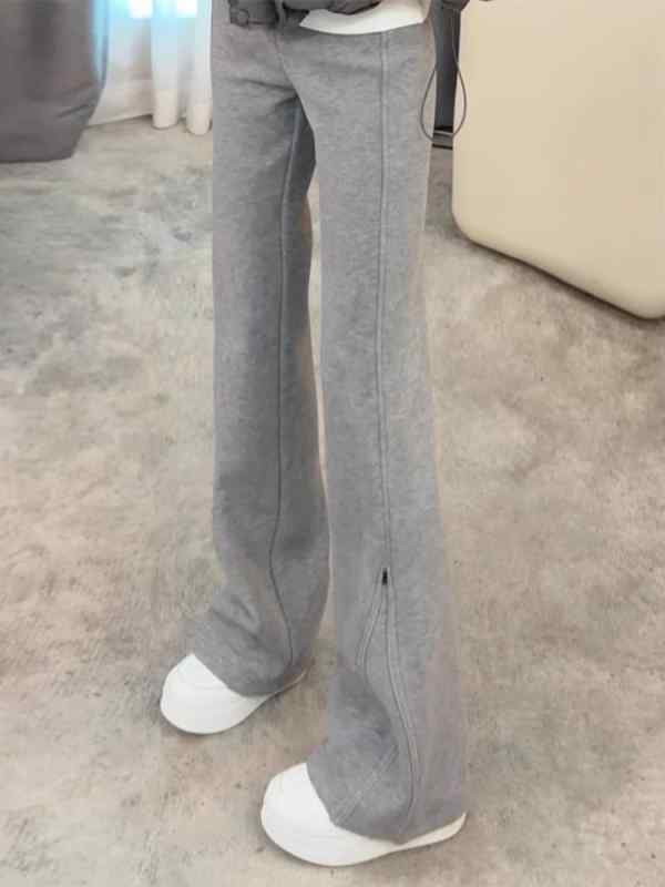 パンツ レディース 秋冬 暖か ストレート スリムフィット スタイルアップ 二way 微フレア カジュアル 普段使い 合わせやすい 裏起毛 厚手 デイリーウェア