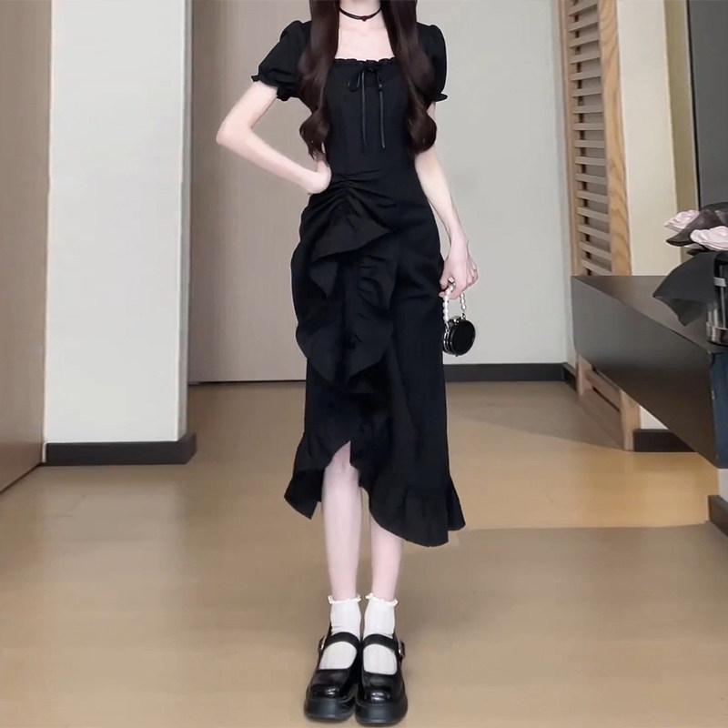 衣装 ロング御召しもの A伝達ルート フレンチ表現スタイル 黒 筋目 酉の方角目じるし 性 偉大さ 特殊 着回し 成人女性用 普段使い